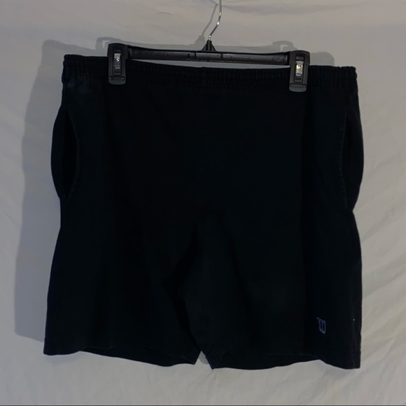Wilson Mens Athletic Shorts Black Size S - Picture 2 of 7